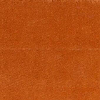 Orange woven fabric sample with a granular texture and horizontal crease, identified as Ditre Italia Post 081 upholstery.